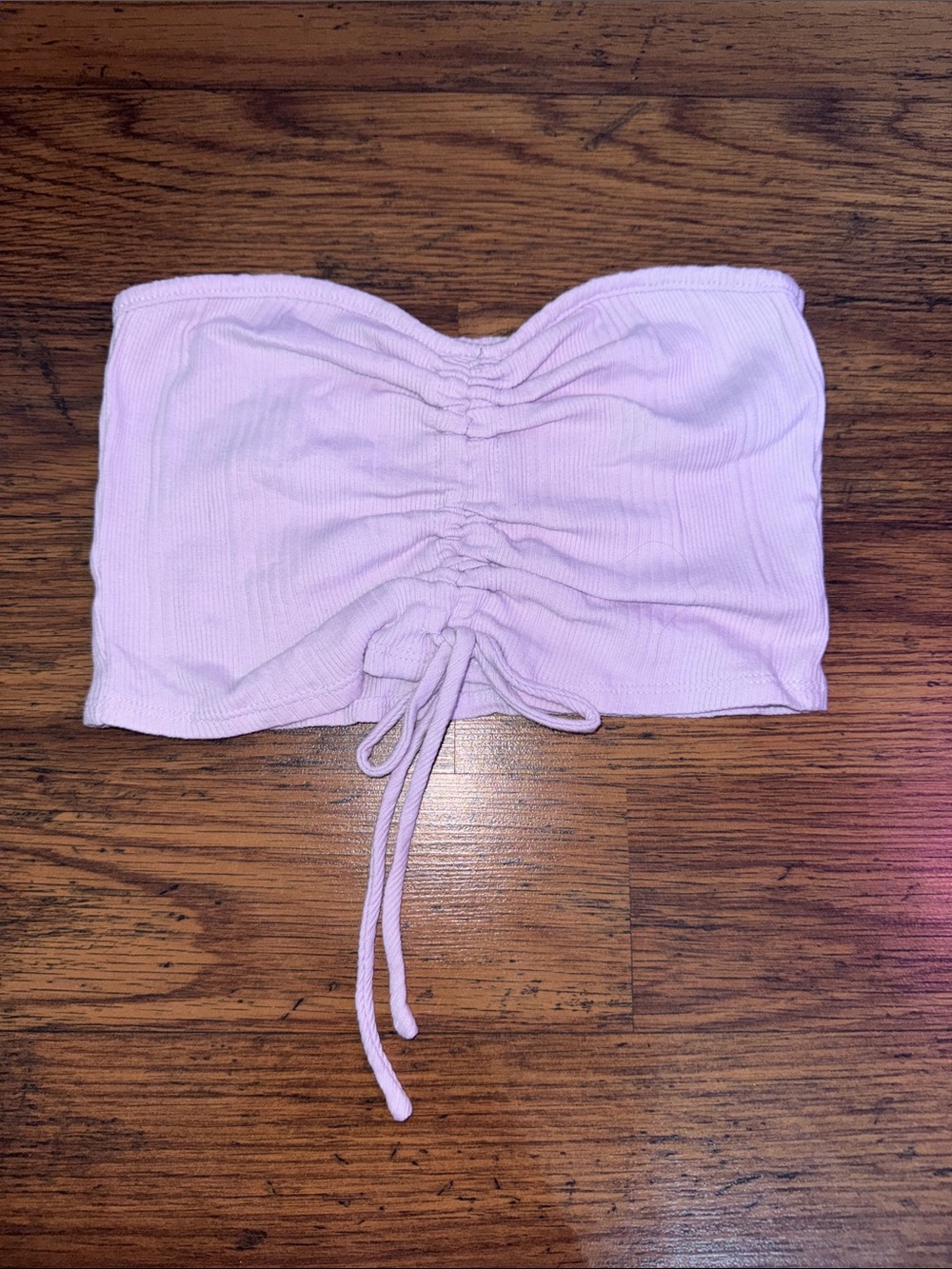 PacSun Lilac Ruched Strapless Bandeau 2.R.4